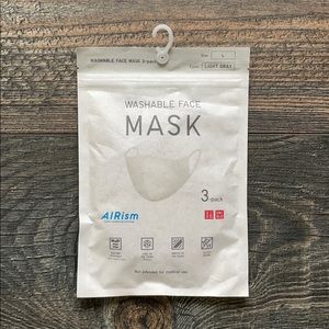 Uniqlo Washable Face Masks - 3-Pack, Size L